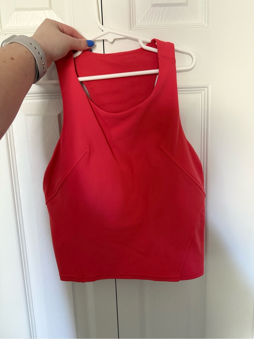 lululemon athletica Bright Red Scoop Neck Tank